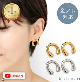 ホースシューピアス ホースシュー 馬蹄 ピアス 金属アレルギー 金アレ ゴールド シルバー 幸運 大人 おしゃれ レディース ママ プレゼント ギフト スタッドピアス 大人 50代 【永久保証】