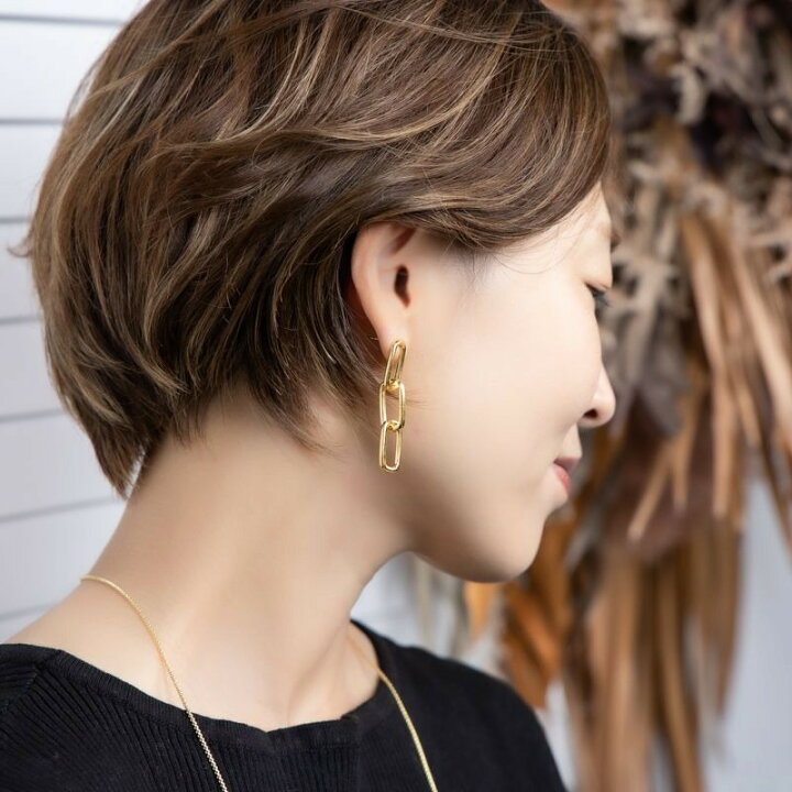 楽天市場】チェーンパールピアス ピアス 金属アレルギー 金アレ 