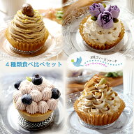【食べ比べ4種類セット】ヴィーガン& グルテンフリー ケーキ【4個〜】植物性素材 豆乳 ビーガン フォーチ…
