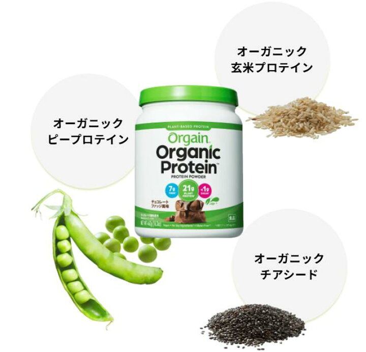 楽天市場】orgain オーガニックプロテイン スーパーフードミックス 1.2 