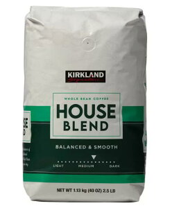 カークランドシグネチャー ハウスブレンド コーヒー (豆) 1.13kg コーヒー豆 大容量 コストココーヒー コストココーヒー豆 レギュラーコーヒー(豆) コーヒー豆 1キロ 業務用コーヒー豆 コスト