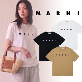 【MARNI】マルニ Tシャツ M002MV レディース 大人もOK キッズ マルニキッズ クルーネック カットソー コットン shirt ブランドtシャツ ロゴtシャツ ブランドロゴ marni 半袖Tシャツ 高級 半袖ティーシャツ ブランド おしゃれTシャツ マルニTシャツ 半袖Tシャツレディース