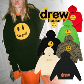 【Drew House】ドリューハウス MASCOT HOODIE パーカー フーディー Justin Bieber ジャスティン ビーバー プロデュース スウェット メンズ ロゴ ブランド 韓国 おしゃれ お洒落 モード系 モード ストリート トレンド