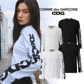 【COMME des GARCONS】コムデギャルソン CDG ロゴ ロンT 腕ロゴ Tシャツ カットソー メンズ ギャルソンロンT コム・デ・ギャルソン shirt ブランドロンT ブランドロゴ 長袖Tシャツ 長袖 おしゃれ お洒落 モード系 ストリート トレンド ブランド 韓国 韓流 カッコいい