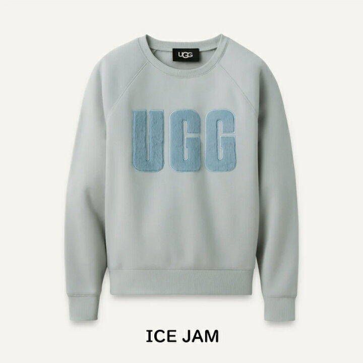 楽天市場】【UGG】アグ MADELINE FUZZY LOGO CREWNECK SWEATSHIRT  