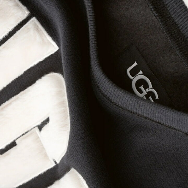 楽天市場】【UGG】アグ MADELINE FUZZY LOGO CREWNECK SWEATSHIRT 