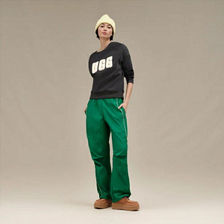 楽天市場】【UGG】アグ MADELINE FUZZY LOGO CREWNECK SWEATSHIRT 