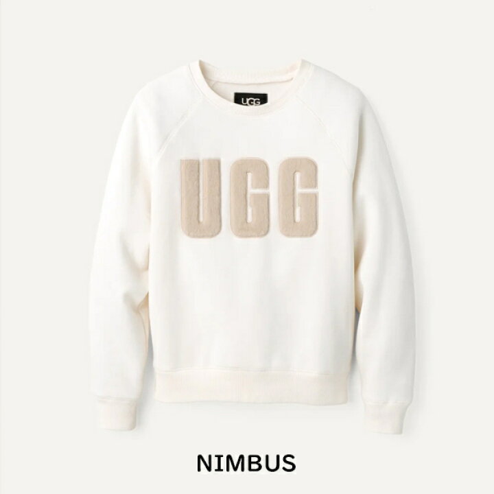楽天市場】【UGG】アグ MADELINE FUZZY LOGO CREWNECK SWEATSHIRT  