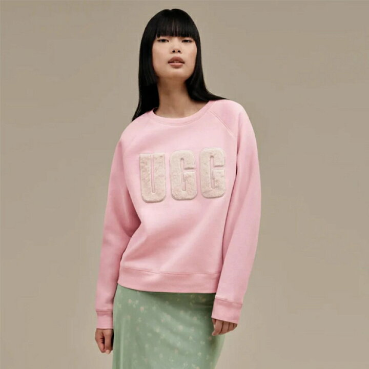楽天市場】【UGG】アグ MADELINE FUZZY LOGO CREWNECK SWEATSHIRT  
