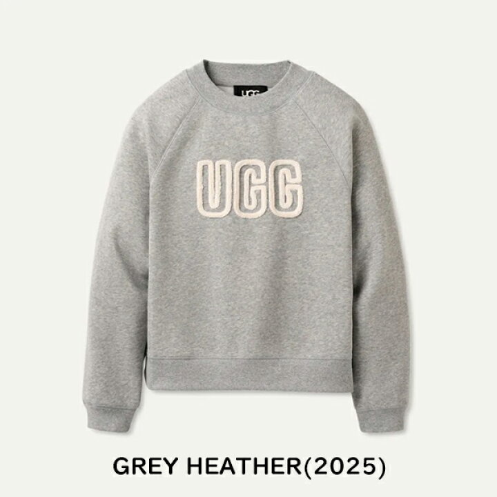 楽天市場】【UGG】アグ MADELINE FUZZY LOGO CREWNECK SWEATSHIRT 
