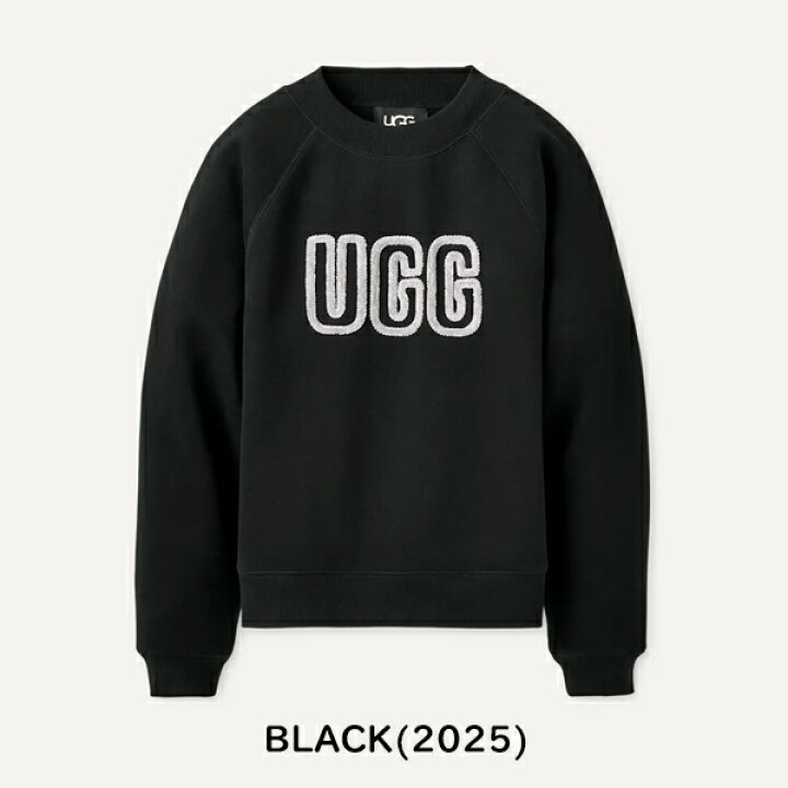 楽天市場】【UGG】アグ MADELINE FUZZY LOGO CREWNECK SWEATSHIRT 