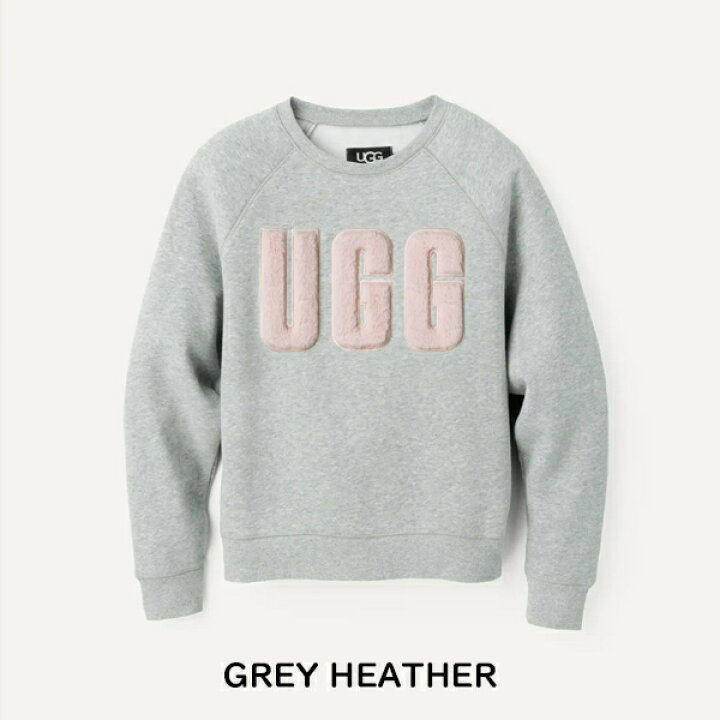 楽天市場】【UGG】アグ MADELINE FUZZY LOGO CREWNECK SWEATSHIRT  