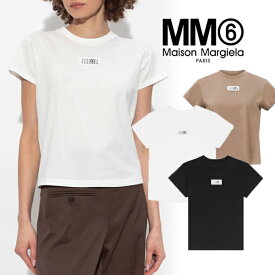 【MM6】MM6 Maison Margiela エムエムシックス メゾン マルジェラ Tシャツ S52GC0327 S24312 レディース クルーネック カットソー コットン shirt ブランドtシャツ ブランドロゴ 半袖Tシャツ ティーシャツ カットソー ブランド おしゃれ お洒落 モード系 ストリート