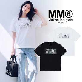 【MM6】MM6 Maison Margiela エムエムシックス メゾン マルジェラ Tシャツ M60803 MM02Y レディース 大人 キッズ クルーネック カットソー コットン mm6 shirt ブランドtシャツ ブランドロゴ 夏シャツ 半袖Tシャツ ティーシャツ カットソー おしゃれTシャツ 数字 モード系