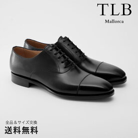 【公式】TLB Mallorca ティーエルビー レースアップ ストレートチップ 革靴 ボックスカーフ ブラック グットイヤーウェルト 黒 BLACK 12800 スペイン 靴 メンズ靴 ビジネスシューズ サイズ 23.5 - 27.0cm【あす楽】