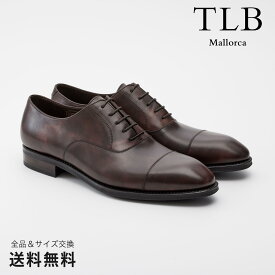 【全品ポイント10倍 6/11 1:59迄】【公式】TLB Mallorca ティーエルビー レースアップ ストレートチップ 革靴 ミュージアムカーフ ダークブラウン グットイヤーウェルト 茶 DARK BROWN 50204 スペイン 靴 メンズ靴 ビジネスシューズ サイズ 24.0 - 26.5cm【あす楽】