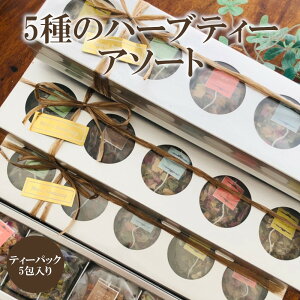 【マカロン箱 ハーブティアソートセット (マカロンなし)】5包 お菓子箱 ブレンド ティーパック 贈り物 プレゼント ハーブ 自然 健康 簡単 ギフト 植物 お茶 癒し ティータイム