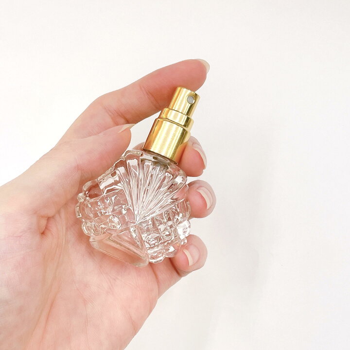 楽天市場】【クリスタルカット スプレーボトル】15ml クリア ガラス 