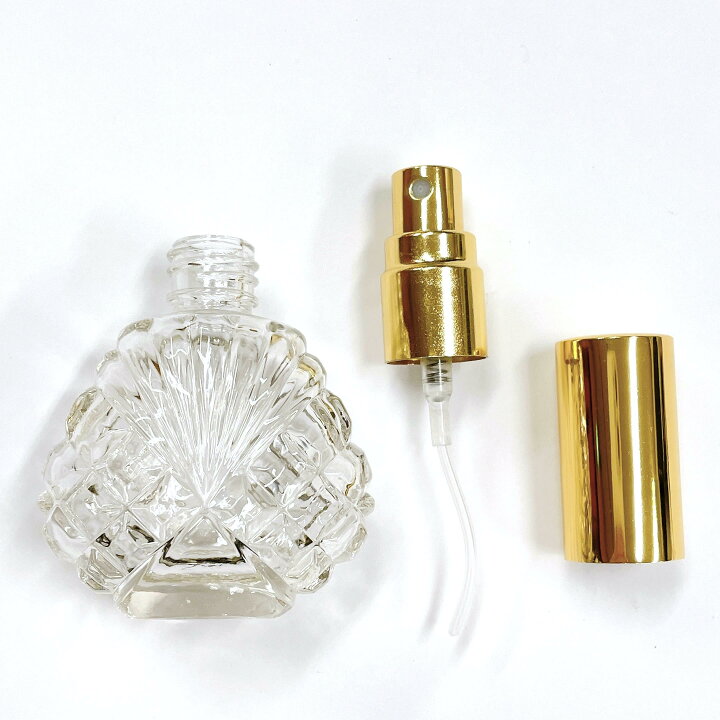 楽天市場】【クリスタルカット スプレーボトル】15ml クリア ガラス 