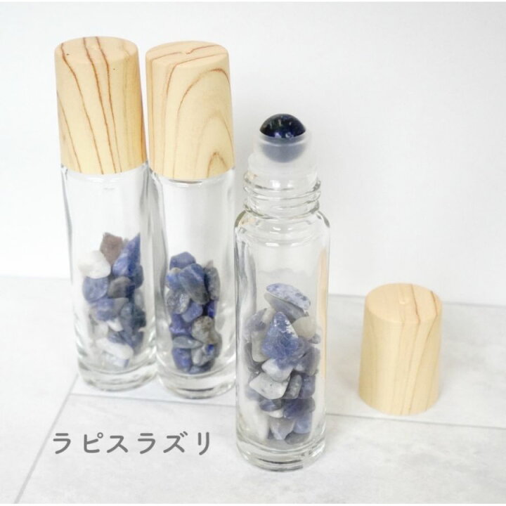 楽天市場 天然石ロールオンボトル全９種 10ml 木目キャップ 宝石 パワーストーン さざれ石 香水 瓶 ガラス ジェムストーン 携帯 化粧 アロマ 精油 高級 おしゃれ レソンシエル ジャポン レソポン