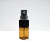 【スプレー容器】5ml ブラウン ガラス ノズル 詰替 容器 無地 持ち運び シンプル 旅行 手作り コスメ 遮…