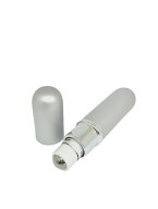 【ロールオン スチール ボトル】6ml シルバー 携帯 化粧 アロマ 器材 遮光 旅行 詰替 容器 小分け用 液体…