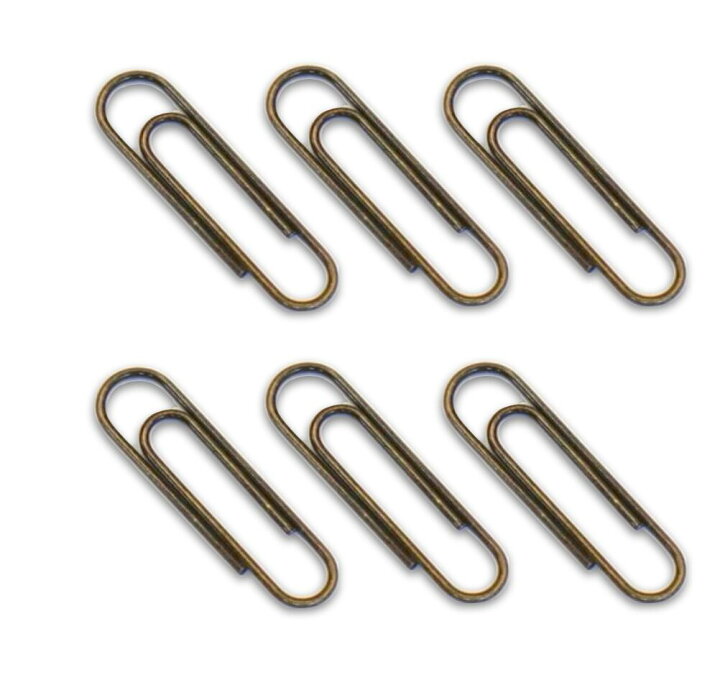楽天市場】【 アンティークゴールド ペーパークリップ 30mm 