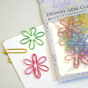 【カラフル 花火 ペーパークリップ】 12個入り ゼム 事務用品 文房具 メタリック ランダム アソート 分類 仕分け バインダー ファイル 資料 プリント 紙 日記 fireworks フラワー マーガレット