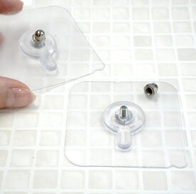 【ネジボルト型粘着シール】1個 フック 小物掛け 浴室 粘着タイプ シール 壁を傷つけない 収納 簡単
