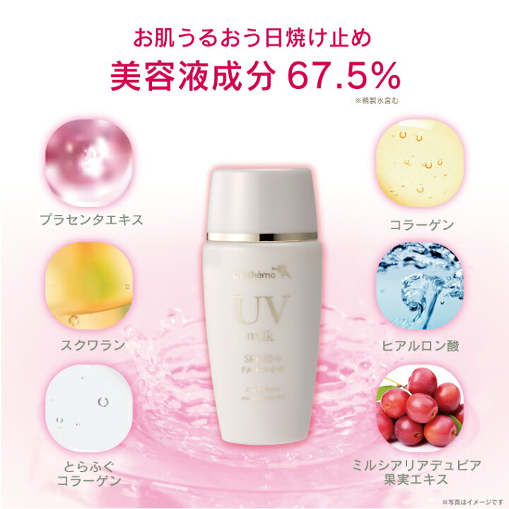 楽天市場】2580円 シルク愛用 ノンケミカル UVミルク 日焼け止め SPF50 