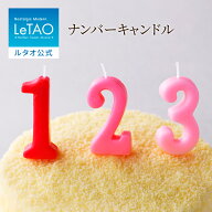 ルタオ LeTAO 【 ナンバーキャンドル 】 キャンドル ロウソク 数字 ろうそく 誕生日 バースデー お誕生日…