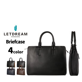 LETDREAM 【ランキング1位獲得】 ビジネスバッグ 本革 ブリーフケース メンズ 本革 レザー 出張 通勤に！レディース 軽量 革 a4 通勤 就活 2way 父の日 誕生日 記念日 ギフト プレゼント 新生活 成人式 入学 入社 新卒 就活 クリスマス