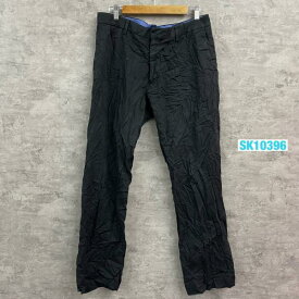 【中古】BANANA REPUBLIC ブラック ジップフライ チノパンツ 33/32 実寸W33in S/429733-00 USA 海外輸入 古着 SK10396