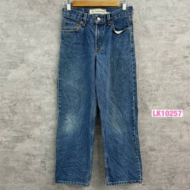 【中古】Levi's550TM ブルー リラックス ジップフライ デニムジーンズパンツ W27L27 実寸W26in 赤タブ 403500289 USA 海外輸入 古着 LK10257