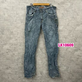 Levi's511TM ブルー スキニー ジップフライ デニムジーンズパンツ W36L34 実寸W35in 赤タブ 045110039 USA 海外輸入 古着 LK10609