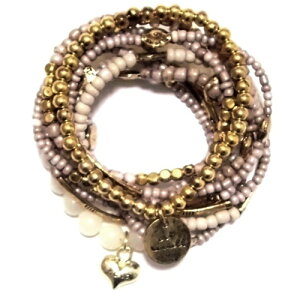 CAT HAMMILL lC̃uXbgZbg n[g fB[X 킢 r[Y S d˕t Lbgn~ I[XgA Natural Coco bracelet set av[g S[h i` `[