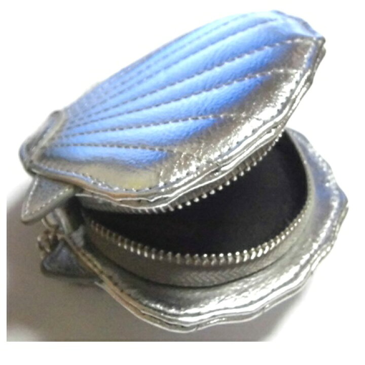 楽天市場 アウトレット Skinnydip 貝殻コインケース 小銭入れ スキニーディップ Silver Shell Coin Purse 貝がらモチーフ チェーン付き 財布 小さめ おもしろい 収納 持つ運び 引っ掛けれる 可愛い かわいいコイン入れ レディース メンズ 銀色 ユニーク 海外ブランド