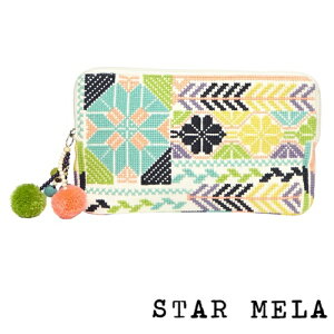 STAR MELA X^[ hJ |[`  z KȂ GN }` J[ Selma Emb Purse ecru multi h TCt  z t@Xi[ אg fB[X Vv ^ y ||
