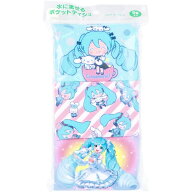 初音ミク シナモロール ポケットティッシュ 水に流せるポケットティシュ 9個入 ハヤシ商事 キャラクター …