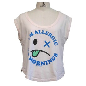 sale セール Local Celebrity ローカルセレブリティ レディース トップス Allergic to Mornings Muscle Tee おもしろtシャツ カットソー レディースノースリーブ S M サイズ 各種 おもしろ ノースリーブ 夏 かわいい アメカジ 顔 フェイス ブランド 海外