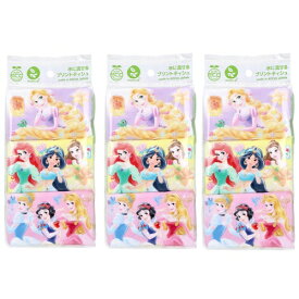 【 3個セット 】 ディズニープリンセス 水に流せるプリントティシュ 16枚(8組)×6個入 ティッシュ ポケットティッシュ キャラクター キッズ 子供 ( ポケットテッシュ アリエルグッズ ミニポケットティッシュ ディズニープリンセスグッズ 白雪姫 シンデレラ ラプンツェル