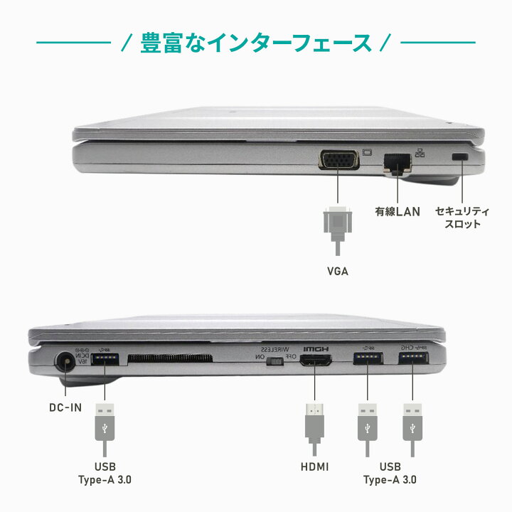 楽天市場】中古レッツノートCF-SZ6RDYVS【動作A】【液晶B】【外観B 