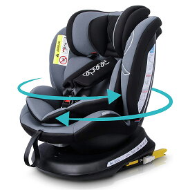 【メーカー直販・送料無料】Reecle チャイルドシート 360° 回転式新生児から12歳頃まで ISOFIX対応 3点式シートベルト 取り付け簡単 一年保証 EUの安全基準