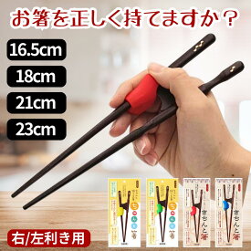 【メール便限定 送料無料】ちゃんと箸 きちんと箸日本製 若狭塗 国産 箸 お箸 食器 矯正箸 しつけ箸 躾箸 箸使い トレーニング 練習お箸の持ち方 大人用 子供用 右利き 左利き 23cm 21cm 18cm 16.5cm 小学生 子供 幼児 キッズ 大人 きれい プレゼント イシダ