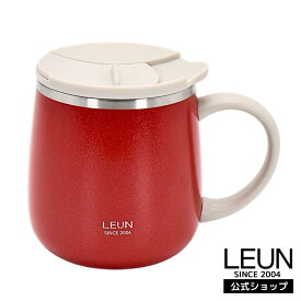 ＼保温長時間キープ！／LEUN 名入れ 蓋付き 目盛付き ステンレス マグカップ ギフト プレゼント タンブラー ステンレスマグ 400ml | 保冷 保温 フタ付 名前入り メッセージ 割れない 記念 おしゃれ かわいい 大人可愛い 大きい マグ 会社 還暦祝い 誕生日 父 2025