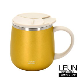 ＼便利な目盛り付き！／LEUN 名入れ 蓋付き 目盛付き ステンレス マグカップ ギフト プレゼント タンブラー ステンレスマグ 400ml | 保冷 保温 フタ付 名前入り メッセージ 割れない 記念 おしゃれ かわいい 大人可愛い 大きい マグ 会社 受験 還暦祝い 誕生日 父 2026