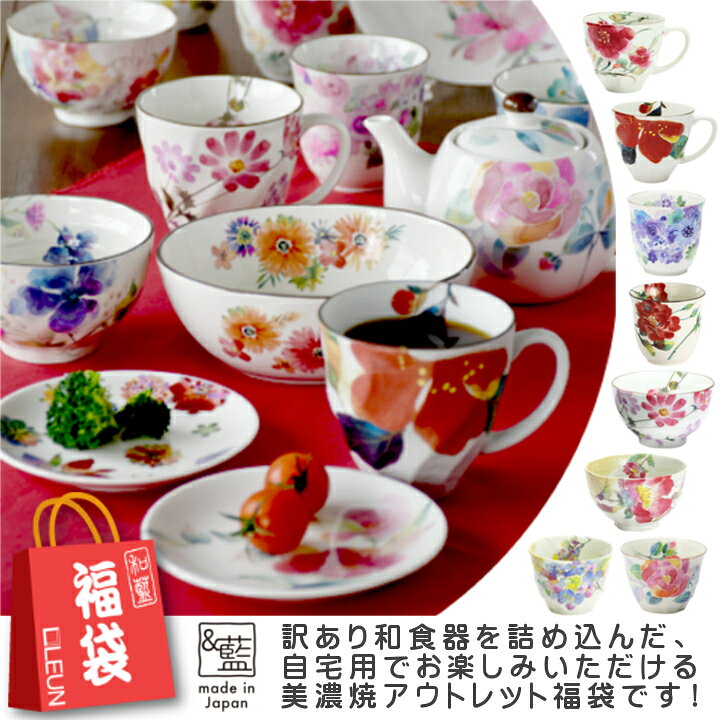 楽天市場 22 レビュー1 700件 美濃焼 藍 ブランド 訳あり お任せ10点 福袋 送料無料 和食器 アウトレット 福箱 22年 新春 正月 入れ替え 春 引越し レディース 女性 かわいい モダン セット 和食器セット セラミック藍 おしゃれ 新生活 セール 雑貨 食器