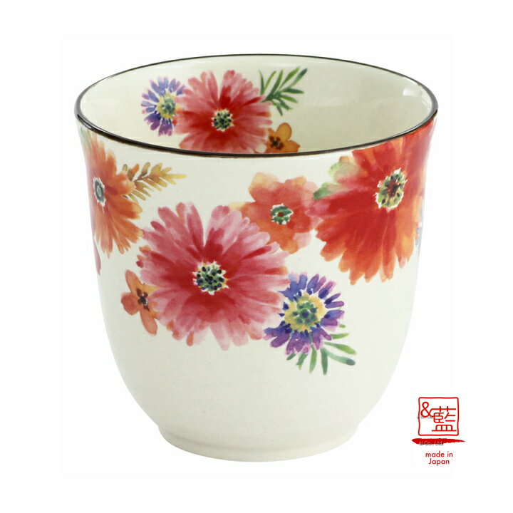 楽天市場 和藍 花まどか湯呑 赤 単品 おしゃれ プレゼント ギフト 日本製 夫婦 カップ 誕生日 家族 美濃焼 陶器 お揃い 還暦祝い 結婚記念日 古希 かわいい 祖父 祖母 誕生日プレゼント 湯のみ 湯呑み 湯呑 湯飲み セラミック藍 和食器と雑貨のお店 ルアン