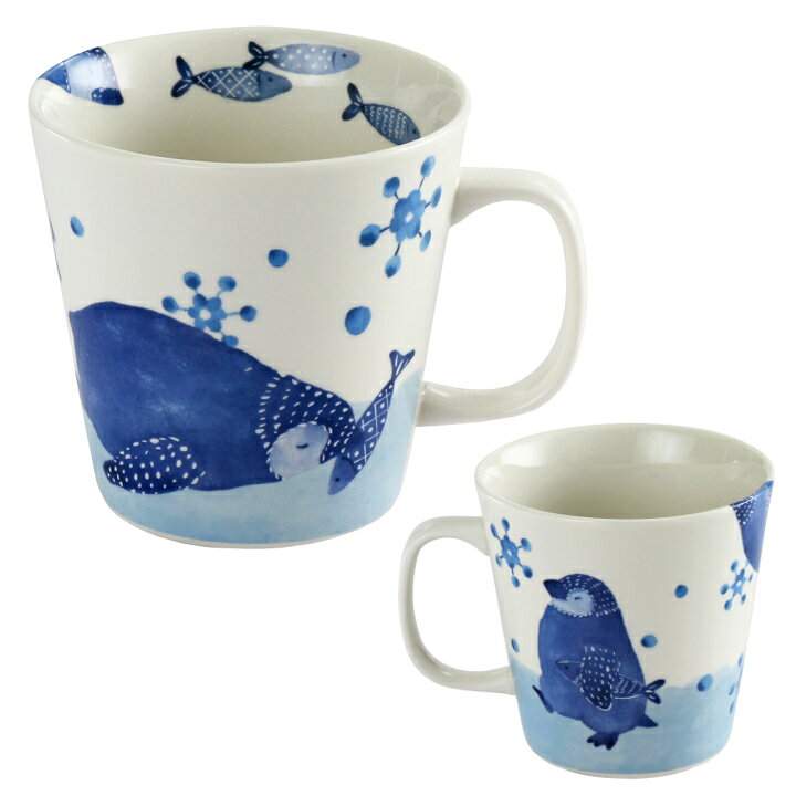 楽天市場 海のなかま マグカップ ペンギン 単品 美濃焼 マグカップ マグ 結婚記念日 ギフト かわいい おしゃれ 誕生日 プレゼント 家族 お揃い 夫婦 陶器 カップ 還暦祝い 古希 日本製 セラミック藍 和食器と雑貨のお店 ルアン