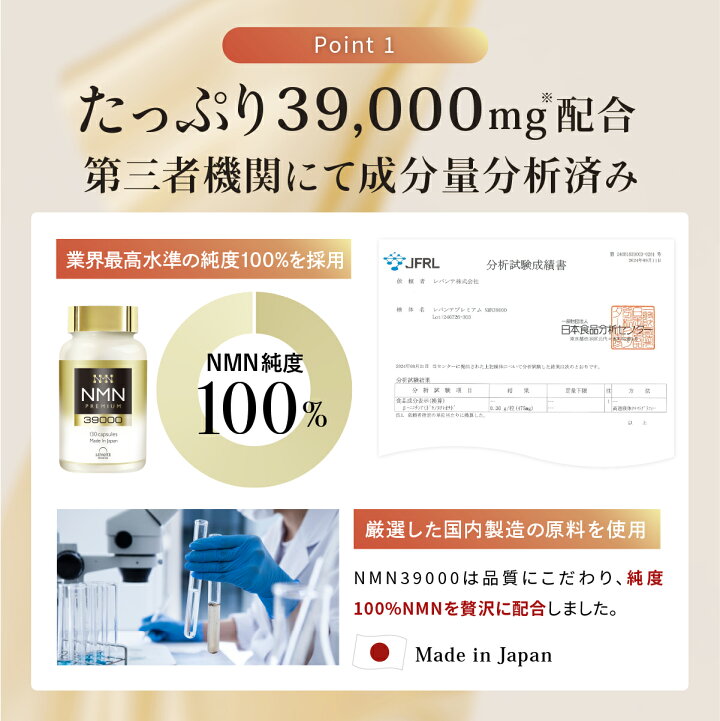 楽天市場】【本日☆ポイント10倍】NMN サプリ 39000mg 日本製【成分量 